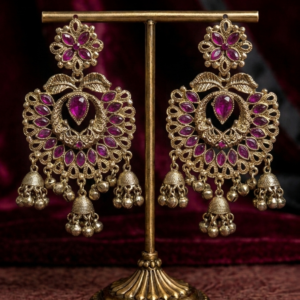 Ruby Jhumka Earrings